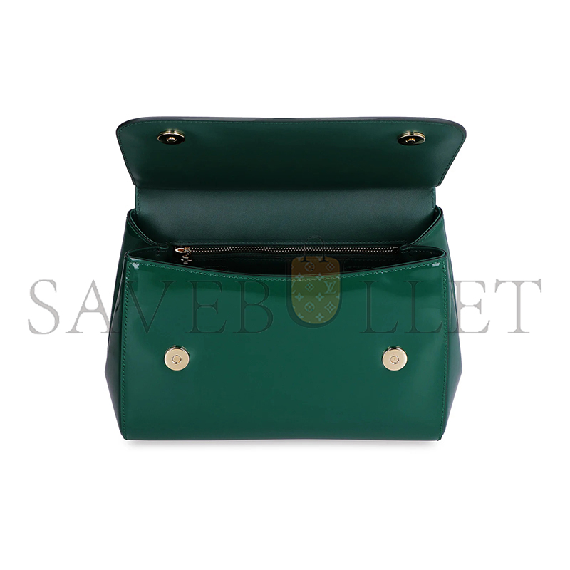 d01ce Gab*a*a sicily dauphine handbag patent leather bb6002a103787174 (25*21.5*14cm)